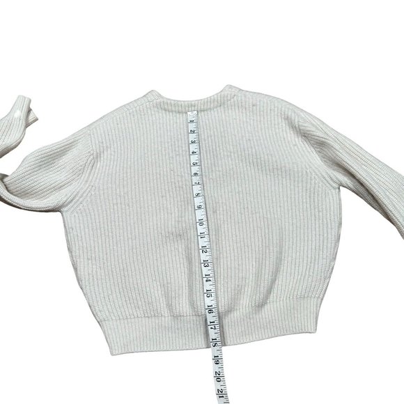 MAJE Ecru Millo Cropped Wool Blend Cardigan Women's Sz 1 - Picture 10 of 12